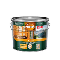 Антисептик Pinotex Ultra декоративный для дерева бесцветный 9 л