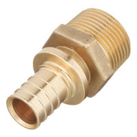 Соединитель прямой Stout (SFA-0001-002510) 25 мм х 1 НР(ш) латунный