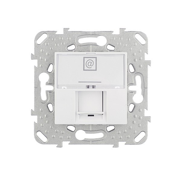 Розетка компьютерная Schneider Electric Unica MGU5.421.18ZD скрытая установка белая один модуль RJ45