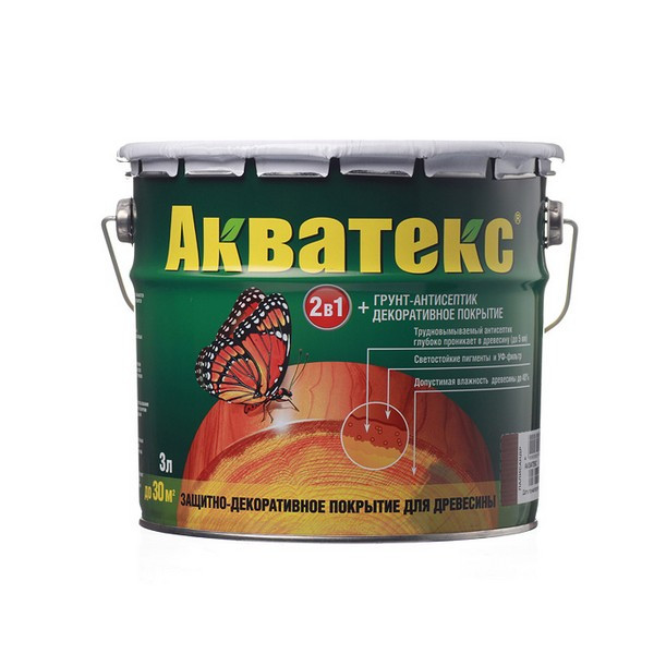 Антисептик Акватекс декоративный для дерева палисандр 3 л