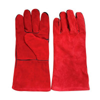 Краги спилковые для сварщика Hesler 14 (XL) красные СТМ