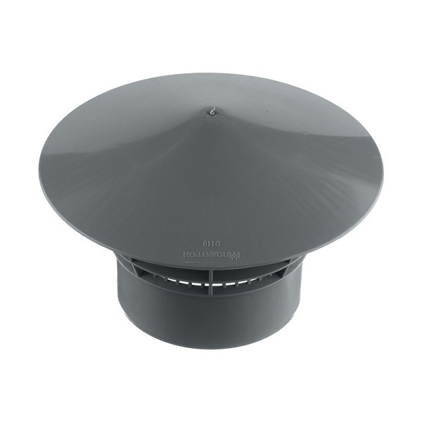 Грибок (дефлектор) Pro Aqua Comfort пластиковый для канализационной трубы d110 мм