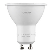 Лампа светодиодная Osram 4 Вт GU10 рефлектор PAR16 4000К естественный белый свет 220 В