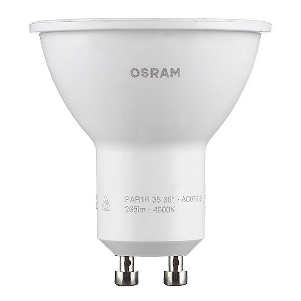 Лампа светодиодная Osram 4 Вт GU10 рефлектор PAR16 4000К естественный белый свет 220 В