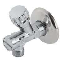 Вентиль угловой VALTEC (VT.282.GBC.0403) 1/2 НР(ш) х 3/8 НР(ш) для подключения смесителя с фильтром