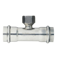 Тройник VALTEC (VTi.932.I.280428) 28 мм х 1/2 ВР(г) х 28 мм нержавеющая сталь