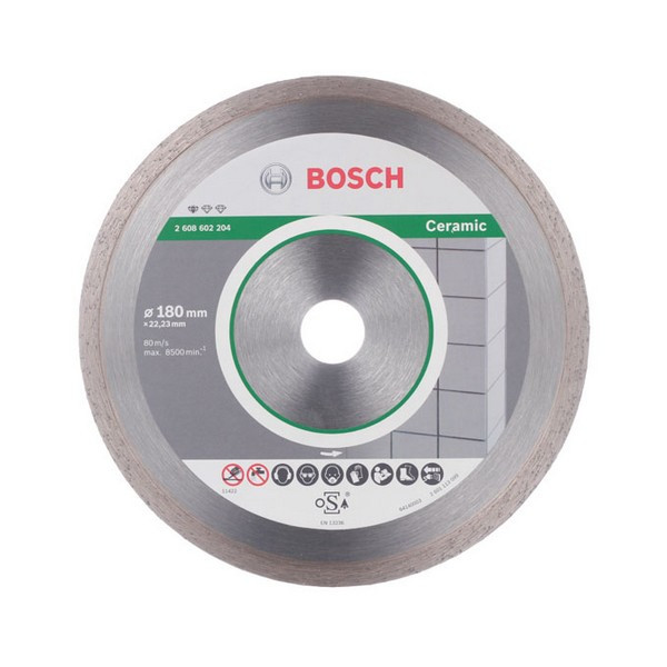 Диск алмазный по керамике Bosch Professional (2608602204) 180x22,2x1,6 мм мм сплошной сухой рез