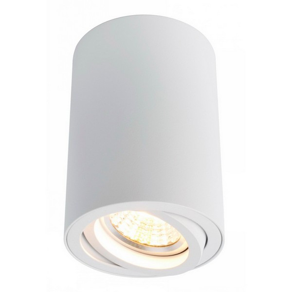 Светильник накладной ARTE LAMP (A1560PL-1WH) поворотный GU10 d70x100 мм 50 Вт 220 В IP20 цилиндрический белый