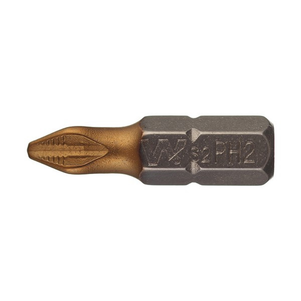 Бита Jettools (W2-11-0252-1TH) PH2 магнитная 25 мм с титановым покрытием (1 шт.)
