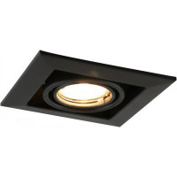 Светильник встраиваемый ARTE LAMP GU10 130х130 мм поворотный 50 Вт 220 В квадратный IP20 черный