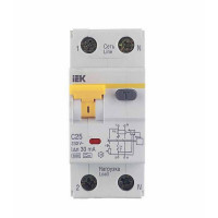 Автомат дифференциальный IEK АВДТ 32 (MAD22-5-025-C-30) 25А 30 мА 1P+N тип С 6 кА