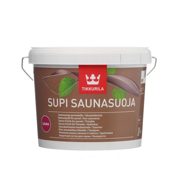 Антисептик Tikkurila Supi Saunasuoja для бань и саун бесцветный 2,7 л