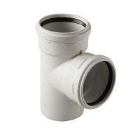 Тройник Pro Aqua Stilte Plus d58 мм 87,5° пластиковый шумопоглощающий для внутренней канализации