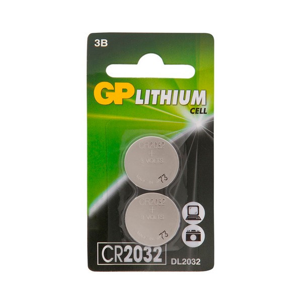 Батарейка GP Batteries CR2032 3 В 220 мАч (2 шт.)