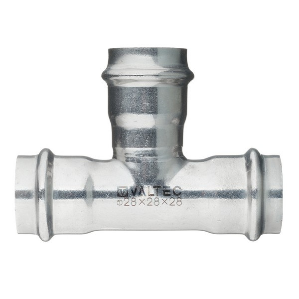 Тройник VALTEC (VTi.931.I.282828) 28 х 28 х 28 мм нержавеющая сталь