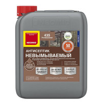 Антисептик для дерева Neomid 435 невымываемый декоративный концентрат 1:9 коричневый 5 кг