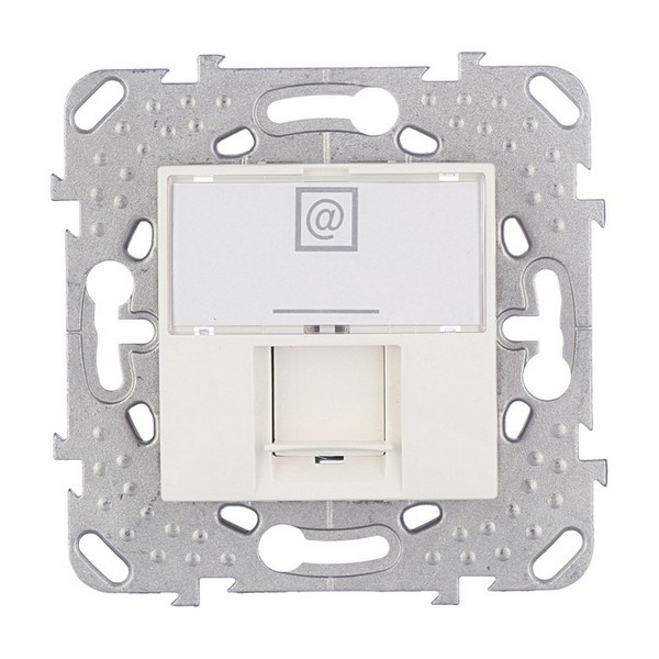 Розетка компьютерная Schneider Electric Unica MGU5.421.25ZD скрытая установка бежевая один модуль RJ45