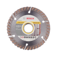 Диск алмазный универсальный Bosch (2608615057) 115x22,2x2 мм сегментный сухой рез