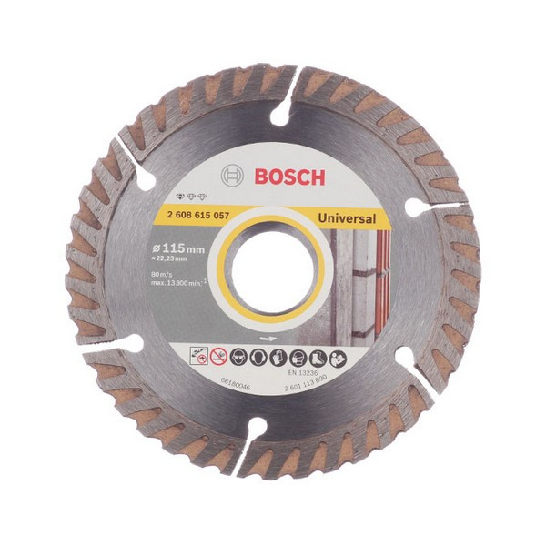 Диск алмазный универсальный Bosch (2608615057) 115x22,2x2 мм сегментный сухой рез