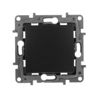 Переключатель Legrand Etika 672609 одноклавишный перекрестный скрытая установка антрацит
