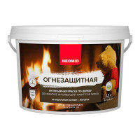 Краска Neomid по дереву огнезащитная интерьерная белая 2,5 л