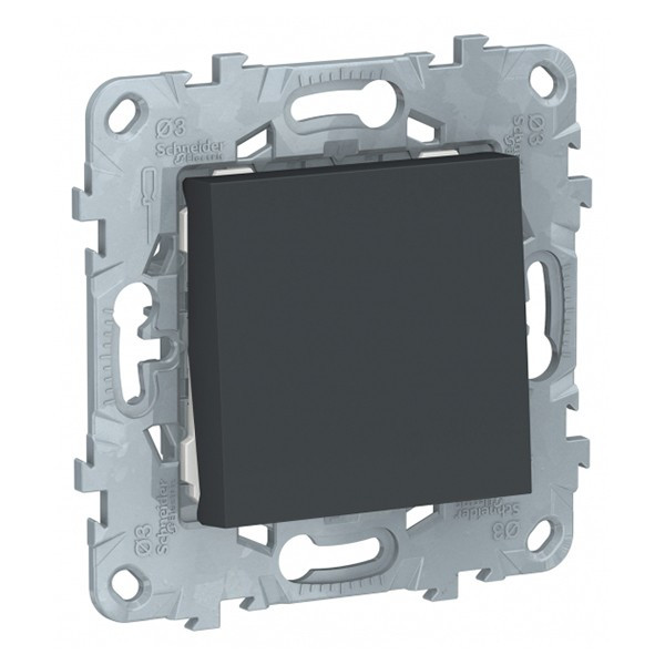 Переключатель Schneider Electric Unica NEW NU520354 одноклавишный на 2 направления скрытая установка антрацит