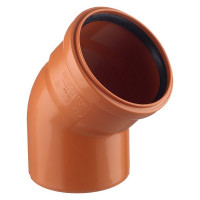 Отвод Pro Aqua Terra d110 мм 45° пластиковый для наружной канализации