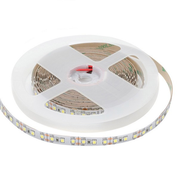 Лента светодиодная SMD 2835 Apeyron 6000К холодный белый свет 72 Вт 12 В IP20 5 м