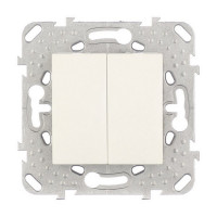 Выключатель Schneider Electric Unica MGU5.211.25ZD двухклавишный скрытая установка бежевый
