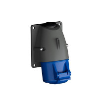 Розетка кабельная ABB Easy&Safe настенная с заземлением 2Р+Е 1 фаза 16 А 230 В IP44 с крышкой