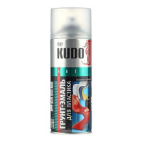 Грунт-эмаль аэрозольная для пластика Kudo белая RAL 9003 520 мл
