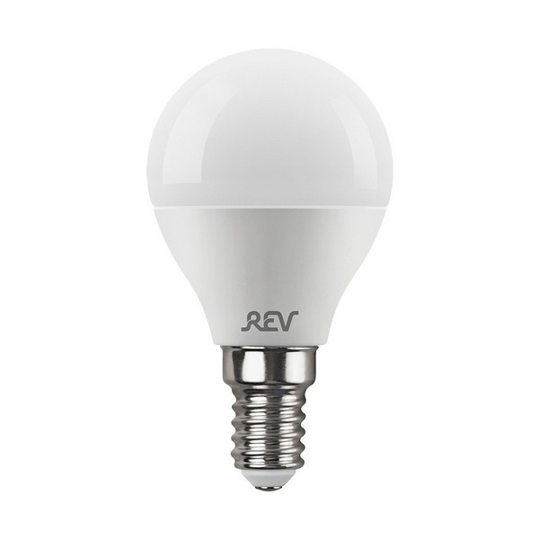 Лампа светодиодная REV 9 Вт E14 шар G45 4000К естественный белый свет 180-240 В матовая